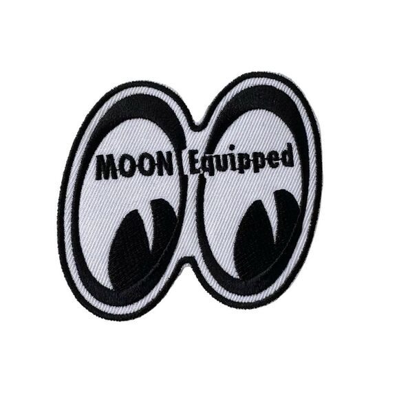 Moon Equipped Mooneyes Eyes Racing Embroidered Patch - Picture 1 of 4